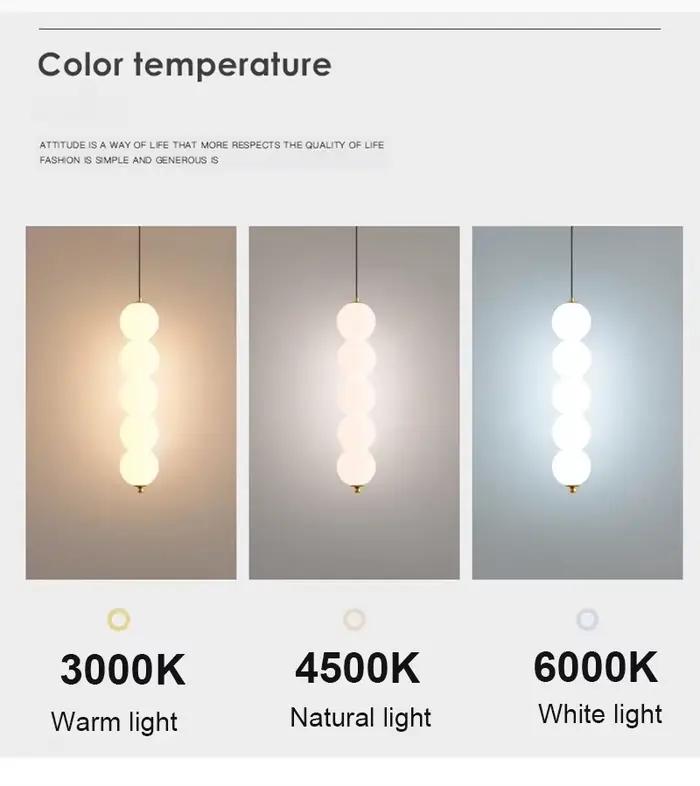 Lustre pendentif LED design pour café Bar chambre chevet cuisine 4 têtes boule ronde luminaire suspendu décor à la