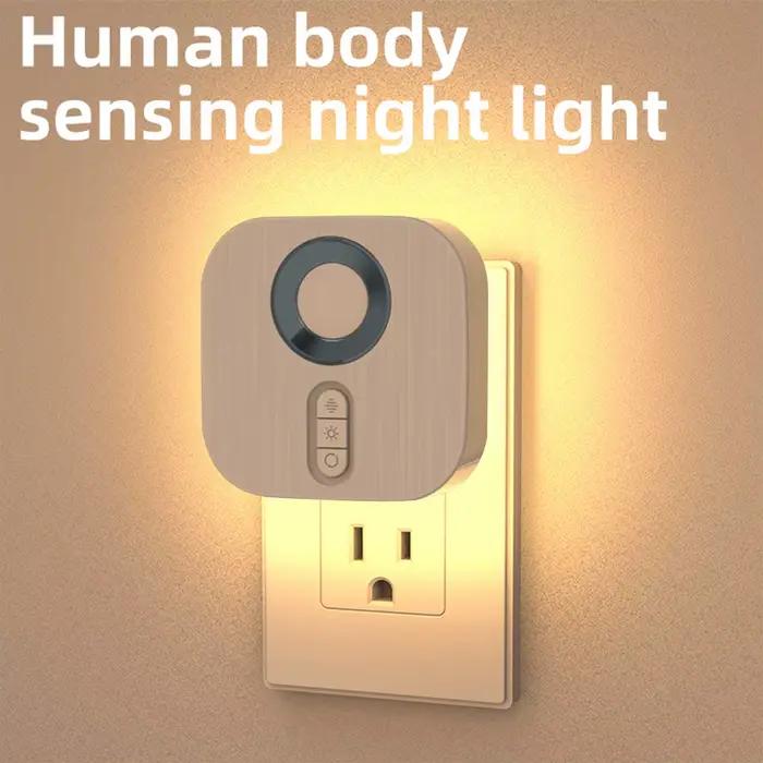 Veilleuse LED avec prise ue capteur de mouvement couleur rvb applique murale d'ambiance pour chambre escalier toilettes couloir salle de bain étude