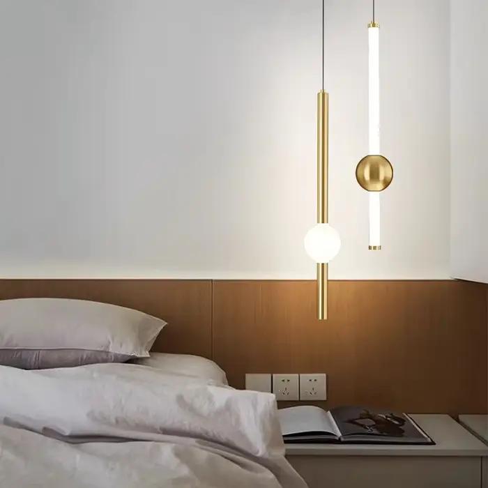 Lustre pendentif LED design pour café Bar chambre chevet cuisine 4 têtes boule ronde luminaire suspendu décor à la