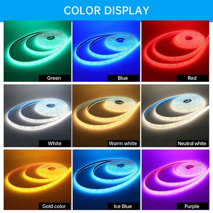 Bande Lumineuse LED Étanche IP68 Ruban Adhésif Flexible Sous-marin Extérieur Piscine 24V SMD2835 120 Diodes Couleur Émission Blanche Naturelle Bleu Jaune Rouge Rose Vert Occasions Spéciales