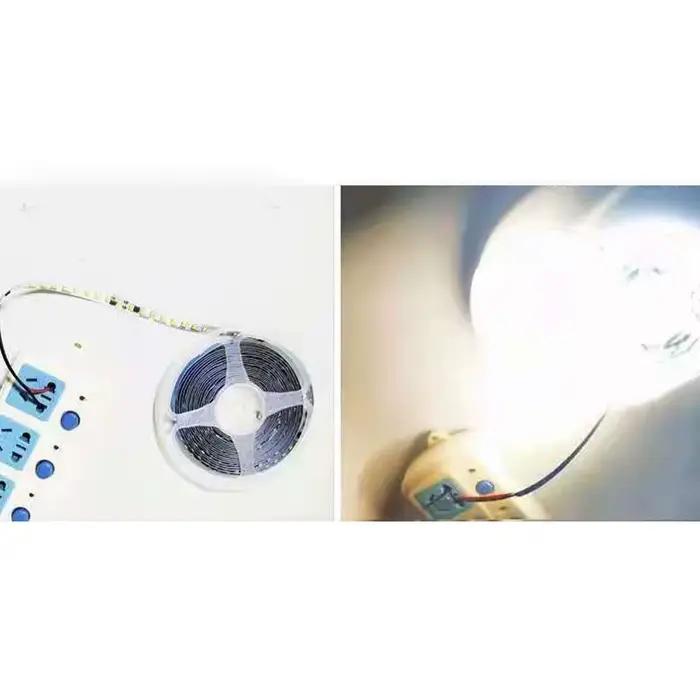 Bande lumineuse LED AC220V ~ 230V, 2835, 240 diodes/m, 5M, 10M, 220V, bande lumineuse, 220 volts, bande de Diode, lampe souple et Flexible pour Bar et maison