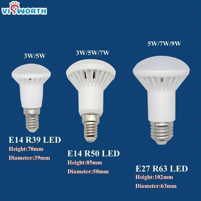 E14 lampe à LED R50 lumière LED E27 3W 5W 7W 9W 12W 15W 20W AC 110V 220V 240V ampoule blanc chaud froid pour la maison