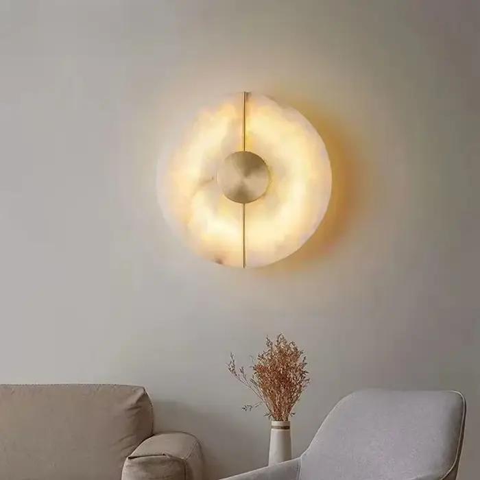 Applique Murale Moderne de Luxe Créative en Marbre - Lampe