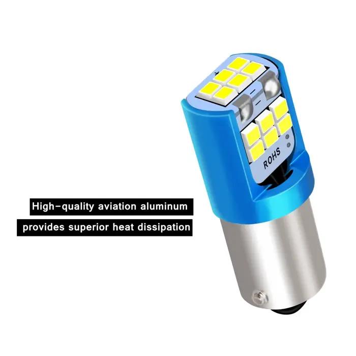 BA9S-Ampoules LED super lumineuses pour voiture, lampe de lecture breton, lampe de stationnement automatique, ampoules de plaque de planificateur, 12V, T11, H6W, T4W, BAY9S, 2 pièces