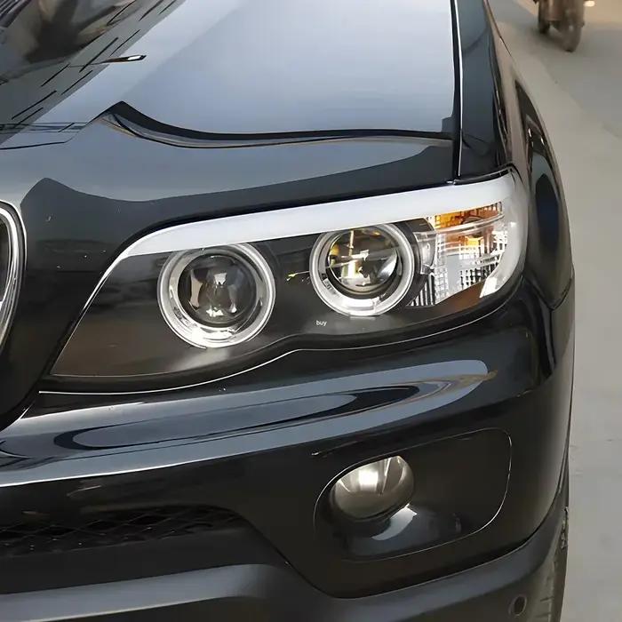 Feux avant de voiture pour BMW X5 E53 2004-2006, ensemble de phares LED, mise à niveau, lentille de projecteur de haute qualité, accessoires d'outillage