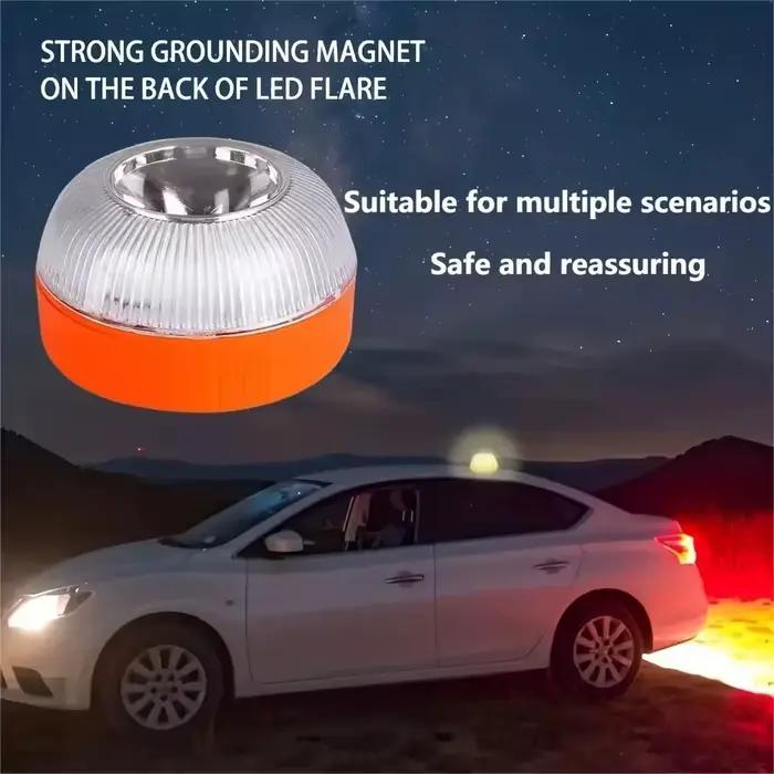Voyant d'avertissement clignotant pour Automobile, 2 Modes, lumière d'urgence, lampe de signalisation LED, magnétique Portable pour malfonctionnement de voiture, éclairage de stationnement