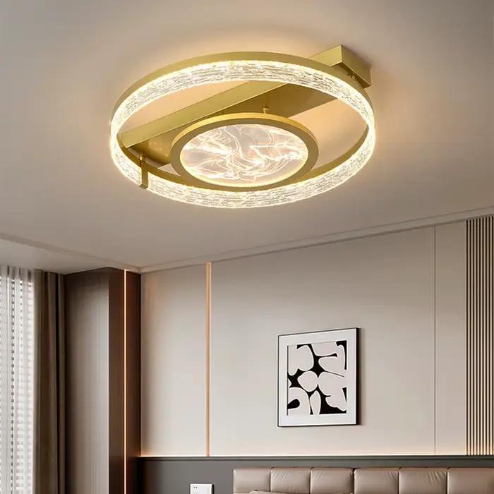 Salon moderne Led lumières carré créatif LED plafonnier chambre plafond suspension lampe intérieure maison salle à manger éclairage