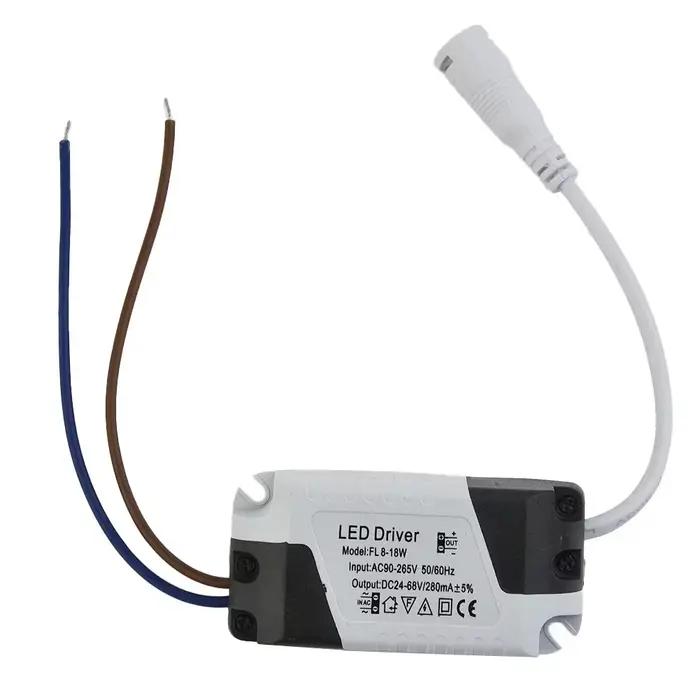 Pilote LED 8-18W 8-24W pour LED plafonnier unité d'alimentation transformateurs d'éclairage