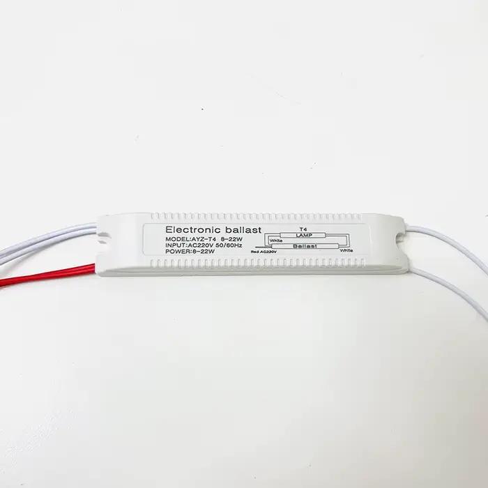 Ballast électronique pour lentille en plastique 8W-22W pour tubes fluorescents T4 et T5 à offrir pour maison et occasions spéciales