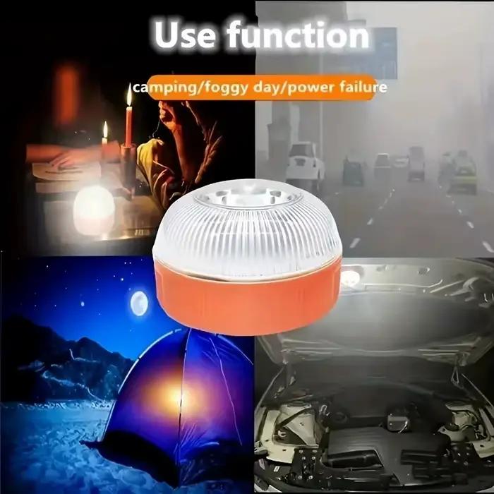 Voyant d'avertissement clignotant pour Automobile, 2 Modes, lumière d'urgence, lampe de signalisation LED, magnétique Portable pour malfonctionnement de voiture, éclairage de stationnement
