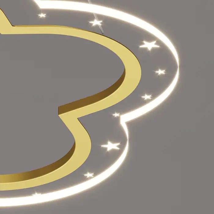 Plafonnier LED au design créatif de dessins animés, design moderne, Luminaire décoratif de plafond, idéal pour un salon, une chambre à coucher, un bureau ou un salon