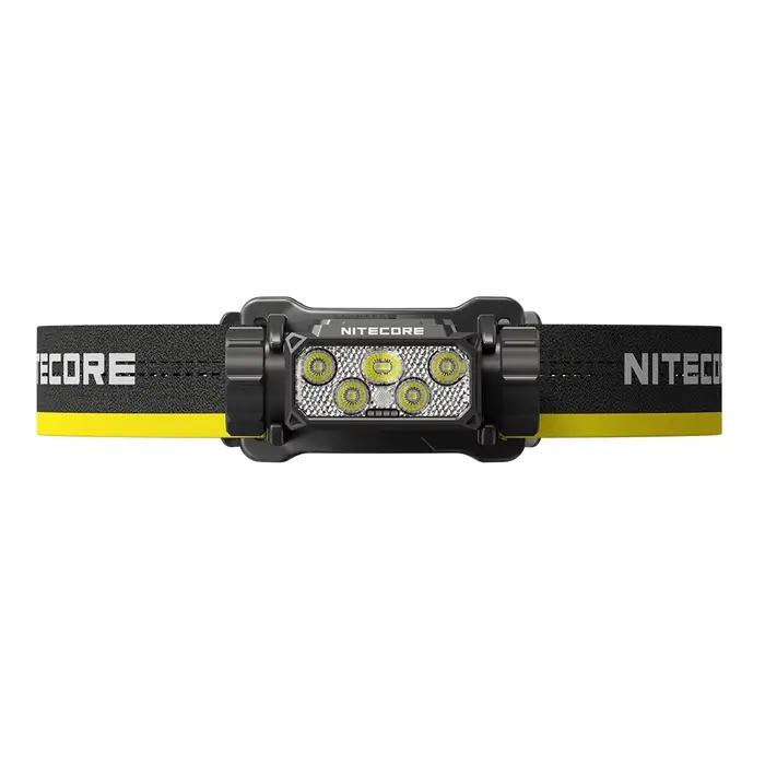 Lampe frontale NITECORE HC70 UHE, 6 LED, 1600LM, lumière blanche et rouge, haute performance, rechargeable par USB-C, lampe frontale de travail avec batterie intégrée