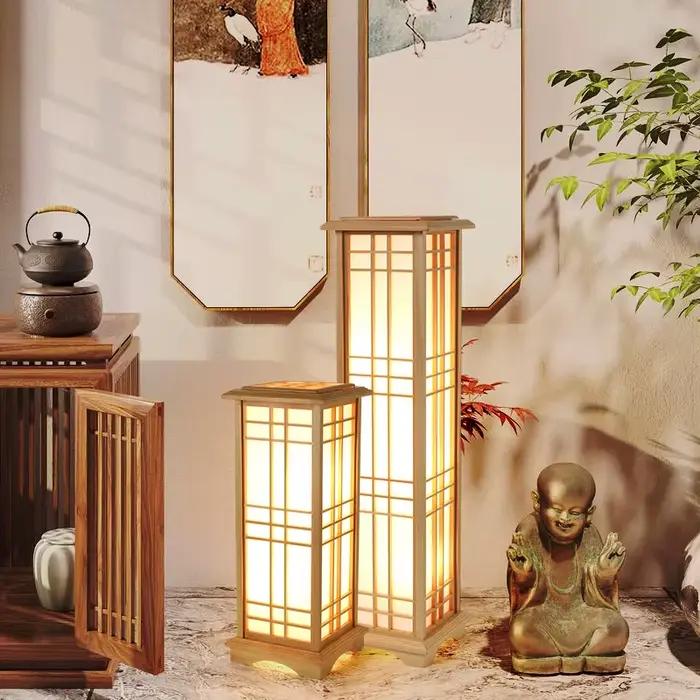 SANDYHA – lampadaire en bois de style japonais