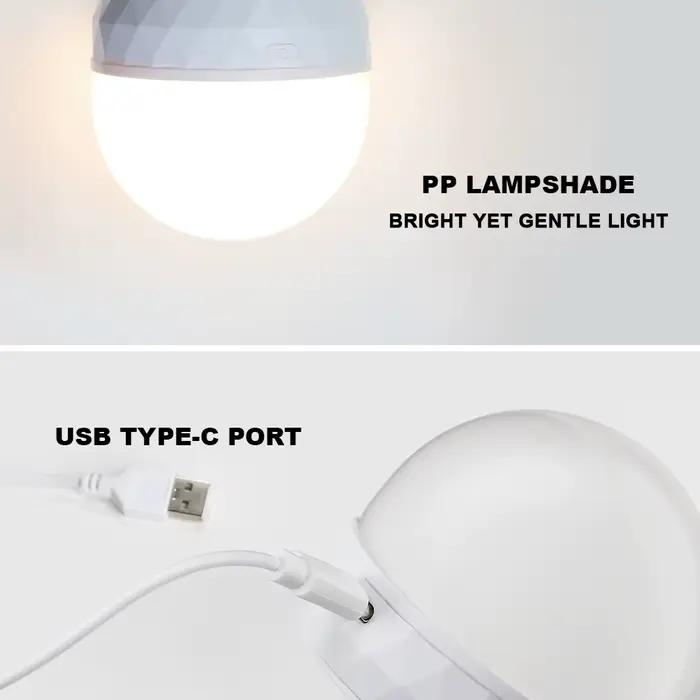 Ampoule LED RGB, chargement USB 5V, télécommande intelligente, variable, pour chambre à coucher, chevet, salon, Bar, luminaires LED