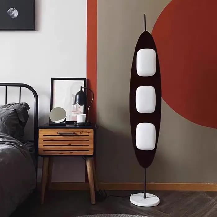 Lampadaire LED moderne en fausse bois, promotionnel, salon, salle d'étude, lecture, lumière ambiante, lumière décorative intérie