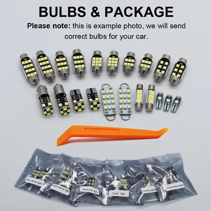 Kit d'ampoules d'intérieur LED pour Volkswagen, 8 pièces, pour Volkswagen VW Amarok 2010 2011 2012 2013 2014 2015 2016 2017, lampe de coffre Canbus