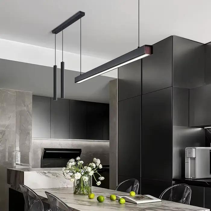 Lustre de salle à manger, luminaires de cuisine, lustre long pour restaurant, lampes de bureau modernes et minimalistes, lustres nordiques pour îlot de bar