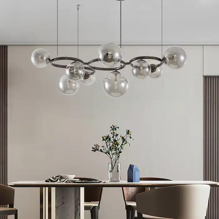 Vintage lustre design haricots magiques bulle lampe moderne créatif suspension salon décor à la maison salle à manger suspendus lumières