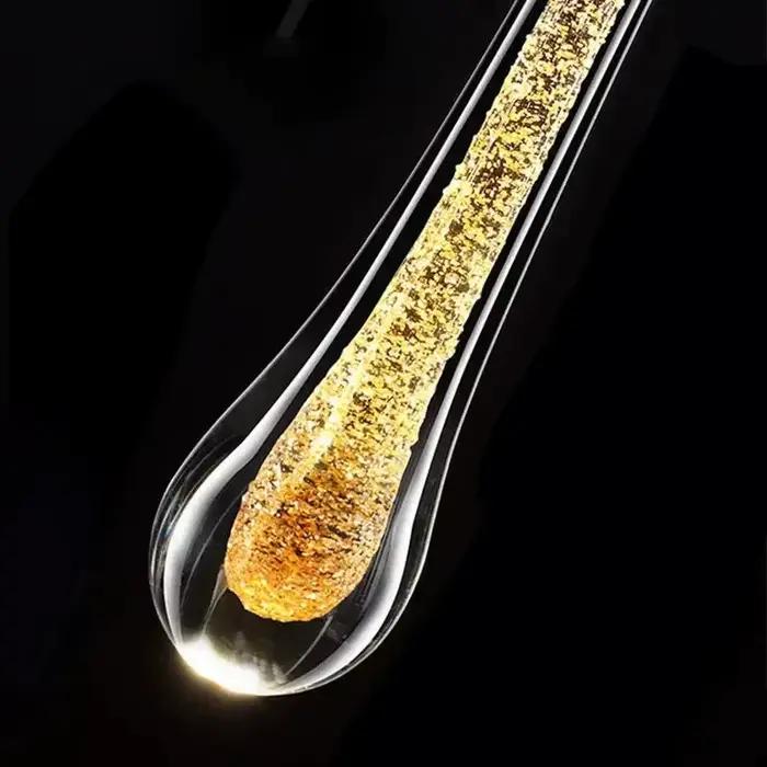 Appliques murales en cristal post-modernes verre Led gouttes de pluie créatives applique murale pour Restaurant chambre