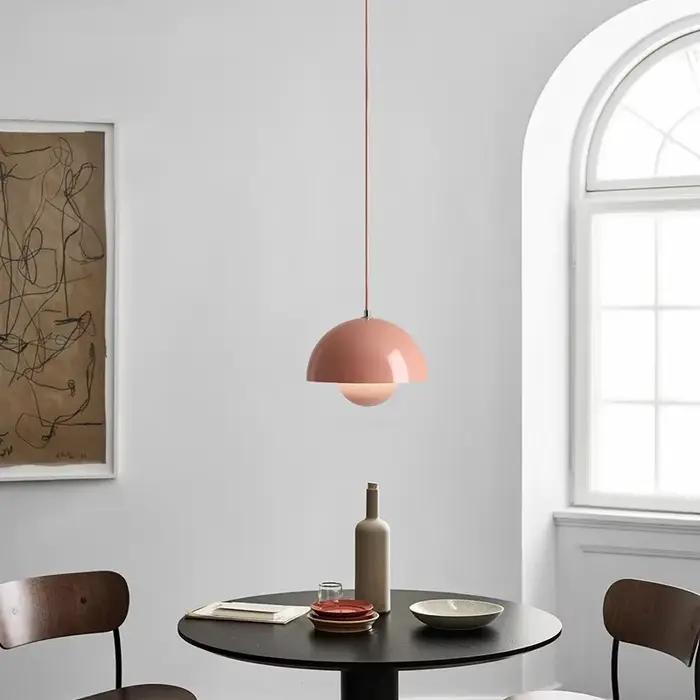 23 cm lustre créatif chambre étude Restaurant lampes suspendues lampe décorative multicolore en option moderne bourgeon éclairage intérieur