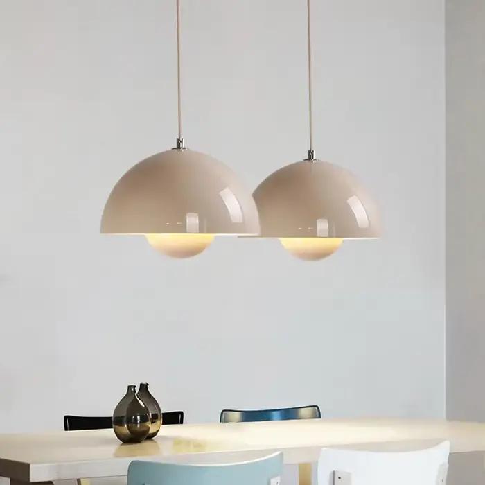 23 cm lustre créatif chambre étude Restaurant lampes suspendues lampe décorative multicolore en option moderne bourgeon éclairage intérieur