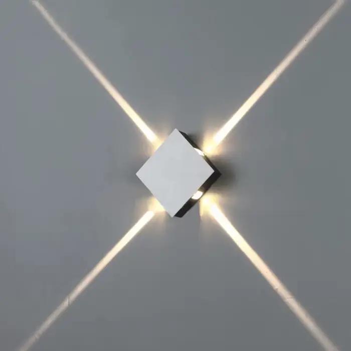 Moderne créatif croix étoile LED carré applique lavage mur lumière barre KTV hôtel couloir fond décoration murale Luminaire