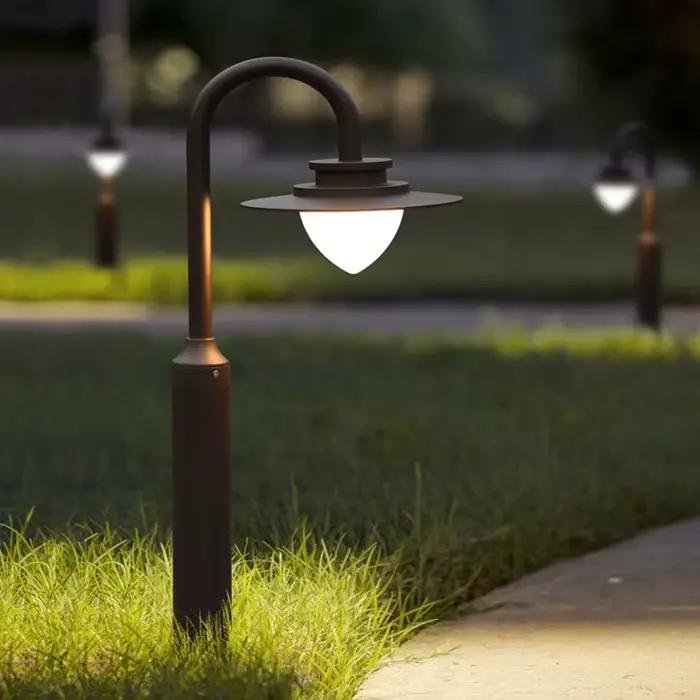 Lampe de pelouse nordique simple, design indépendant, éclairage paysager extérieur, lampe de jardin, cour