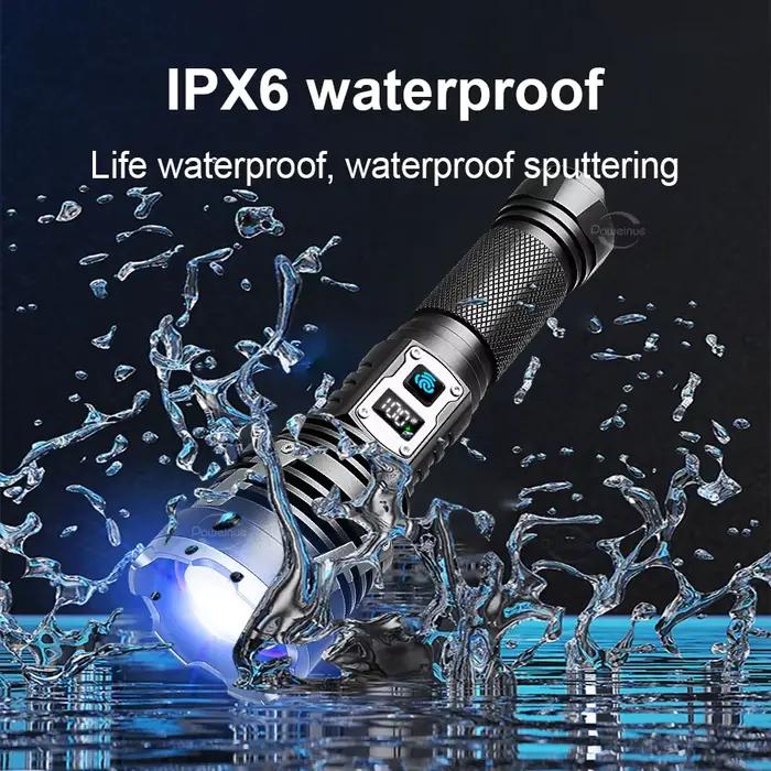 30000000LM lampe de poche Ultra puissante Rechargeable XHP360 lampes de poche LED Super lumineux 2500M torche lumière pêche chasse lanterne