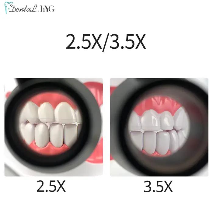 Loupes dentaires 2,5x 3,5x, phare chirurgical 5W, phare ORL sans fil, Loupe dentaire, Loupe de dentisterie, lampe chirurgicale 