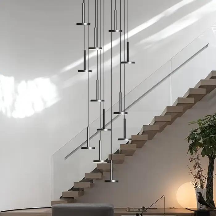 Lustres modernes en métal pour éclairage d'intérieur élégant et sophistiqué pour salon, chambre, restaurant et plus