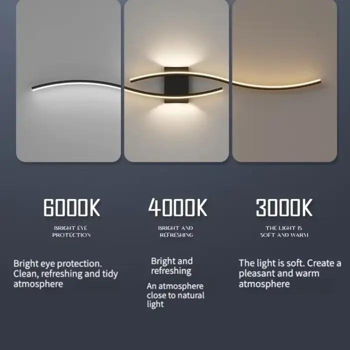 Applique Murale LED au Design Artistique Moderne, Luminaire Décoratif d'Nik, Idéal pour un Salon, une Chambre à Coucher, des Escaliers