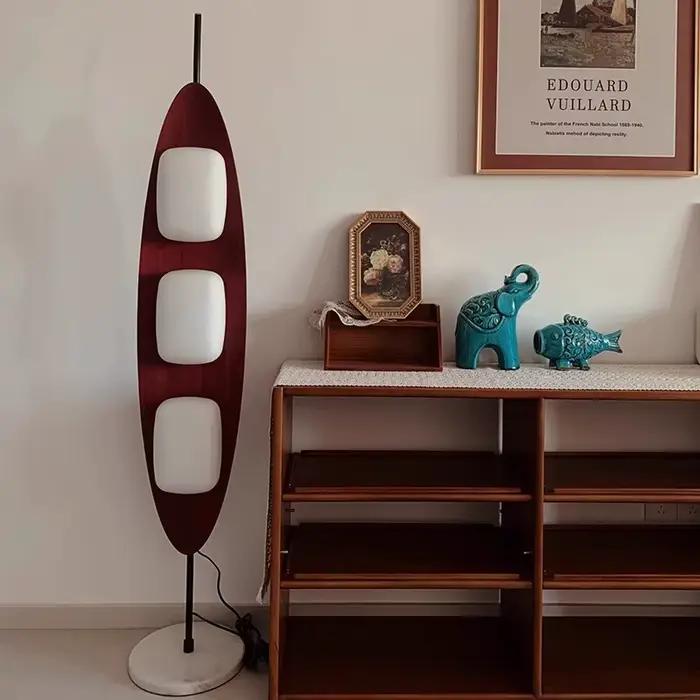 Lampadaire LED moderne en fausse bois, promotionnel, salon, salle d'étude, lecture, lumière ambiante, lumière décorative intérie