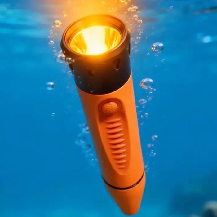 Lampe de poche de plongée professionnelle à mise au point fixe, éclairage sous-marin à longue portée L2LED, lampe de plongée de vacances à haute luminosité