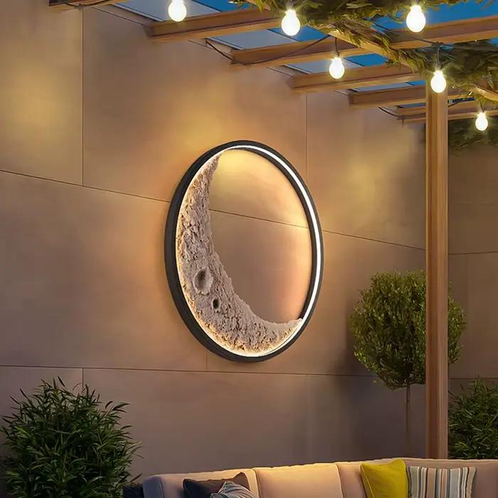 Applique Murale LED en Forme de Lune Moderne, Luminaire Décoratif d'Nik, Idéal pour un Couloir, un Salon ou une Chambre à Coucher