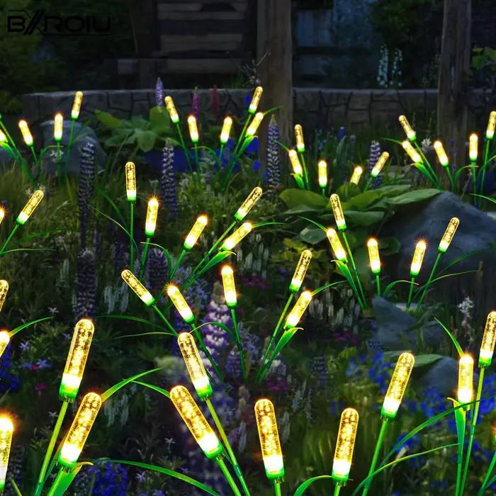 Nouvelle lampe solaire à LED, éclairage paysager extérieur étanche, lumière de jardin à insertion au sol, décoration de Noël pour cour extérieure