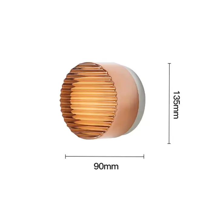 SuffHD-Applique murale LED en verre, 4 couleurs, étanche, chambre à coucher, salon, miroir d'hôtel, lumières d'escalier, applique murale moderne