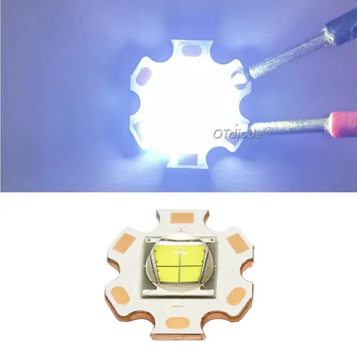Puce LED COB XLM T6 perles XHP70 XHP90 XHP110 3A6A 9A10A 24A 10W18W24W45W72W DC3-5V DC6-8V DC24V LED pour lampe de poche phare bricolage