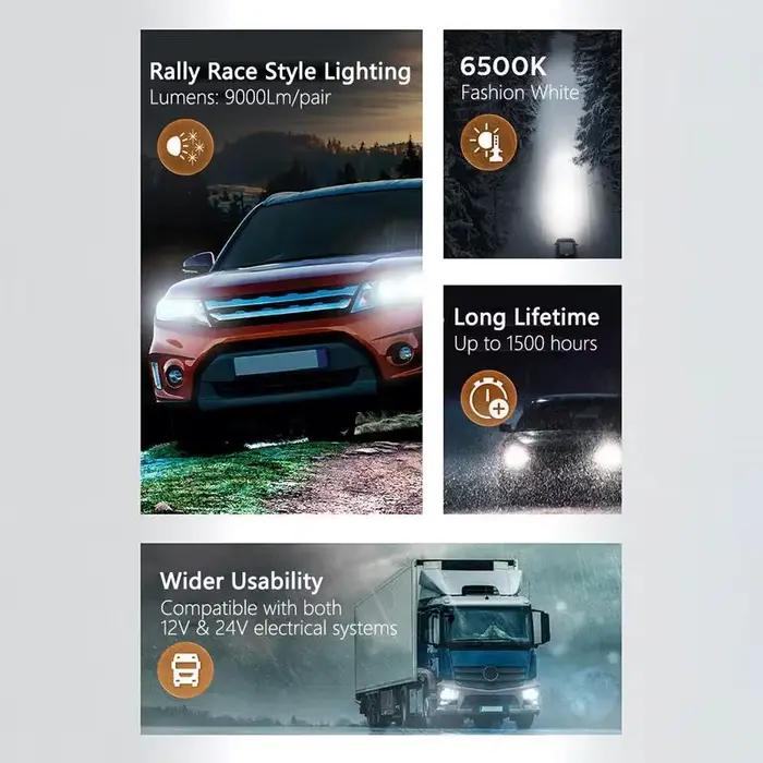 Philips LED H7 Ultinon rallye 3551 puissance maximale 50W 4500LM phare de voiture 6500K lampes LED blanches Max Lumen Watt PX26d LUM11972U3551X2