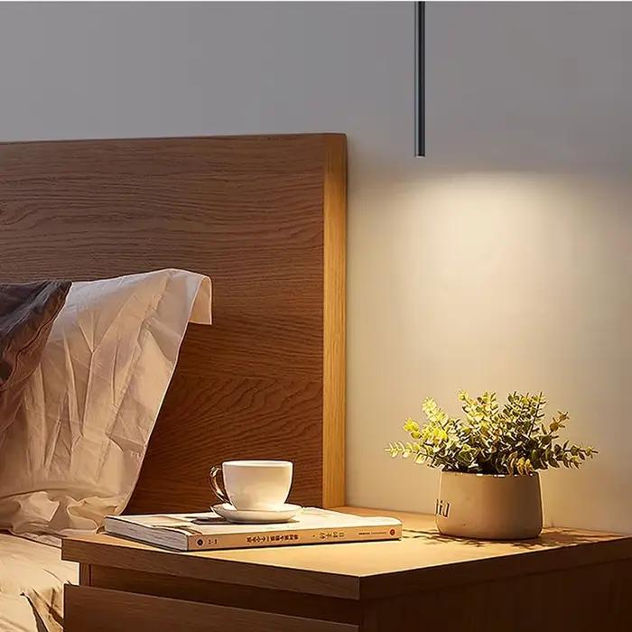 Lampe suspendue LED nordique moderne à double tête, luminaire suspendu pour salle à manger, lampe suspendue de 2 m, décoration en tuyau, lustre en forme de cylindre