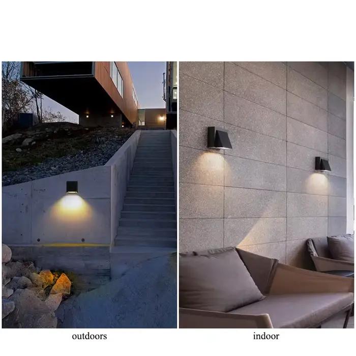 Applique murale exterieure moderne avec lumiere haute et basse et resistance a l'eau pour porch illumination occasions speciales