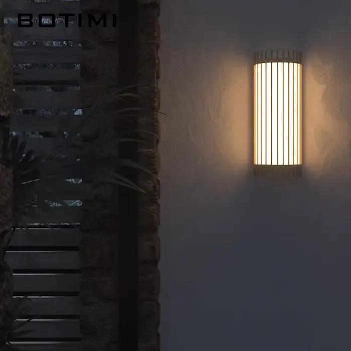 BOTIMI 2025 nouveauté applique en bois moderne en bois massif Luminaires de chevet nordique hôtel concepteur maison applique murale décorative