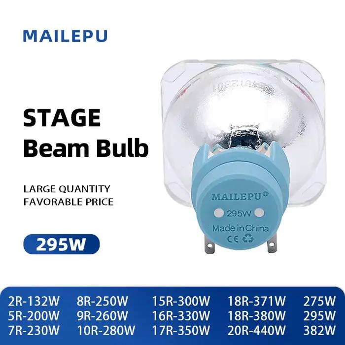 1 pièce/lot Lampe 14R SIRIUS HRI 295W avec ballast pour projecteur à tête mobile, remplaçable par la lampe MSD Platinum Sharpy 14R 295W