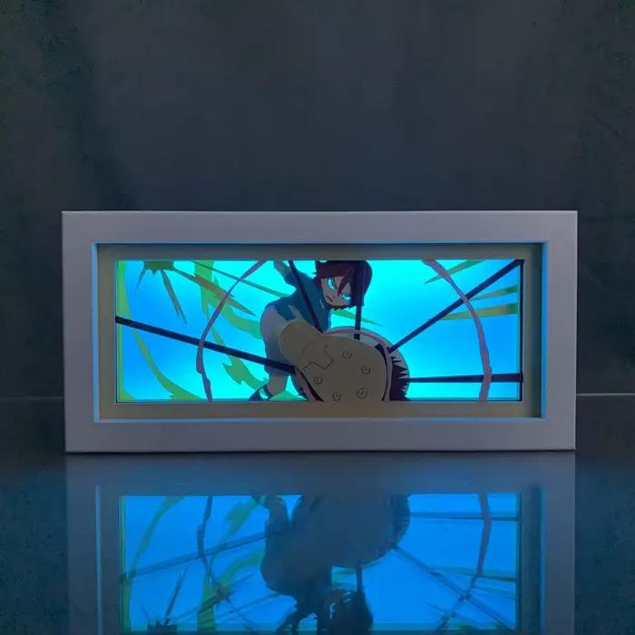 Lampe de chevet LED Inazuma Eleven Kiyama Hiroto, boîte à lumière en papier découpé, anime, pour la décoration de chambre d'enfant, changement de couleur, manga.