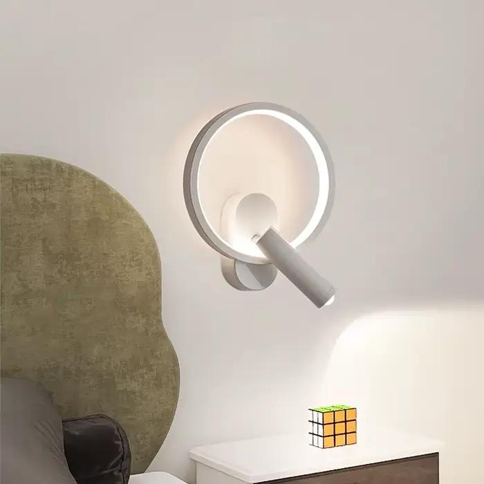 Applique murale rotative avec projecteurs, lampe de lecture de chevet, fond créatif, chambre minimaliste, intérieur, nouveau, 2023