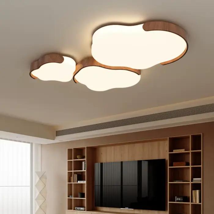 Plafond moderne à LEDs lumineux pour salon chambre étude cuisine table à manger intérieur décoration maison éclairage lustre suspension adaptable à divers espaces domestiques