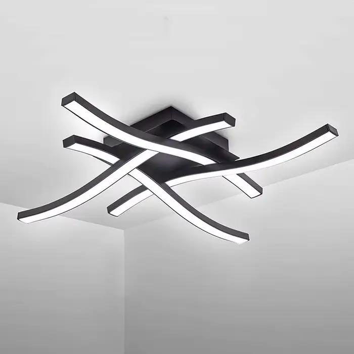 Plafonnier LED Incurvé au Design Moderne