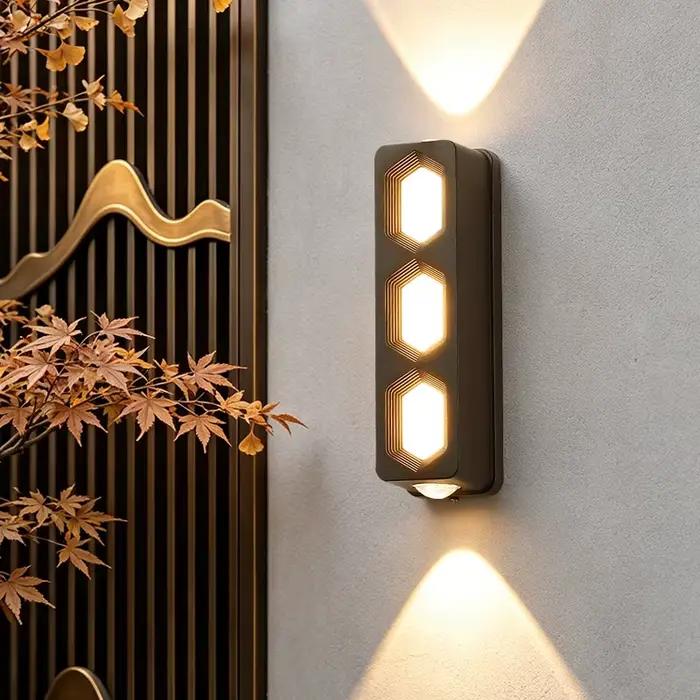 Lampe murale extérieure imperméable pour la maison, éclairage décoratif pour balcon, entrée, terrasse, jardin, cour