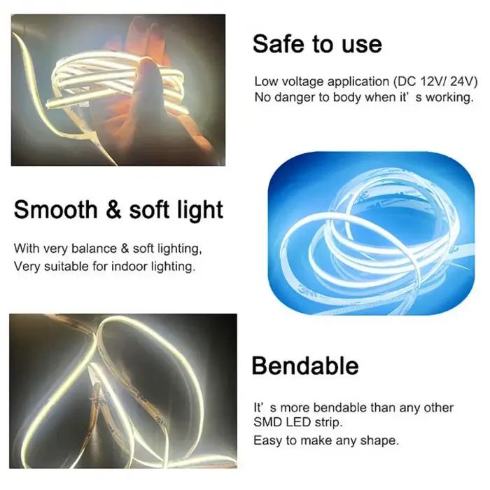 Bande lumineuse LED COB Ultra fine