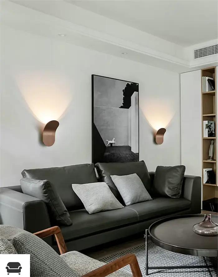 Applique murale LED d'intérieur en aluminium, luminaire décoratif d'intérieur pour salon, Loft, escalier