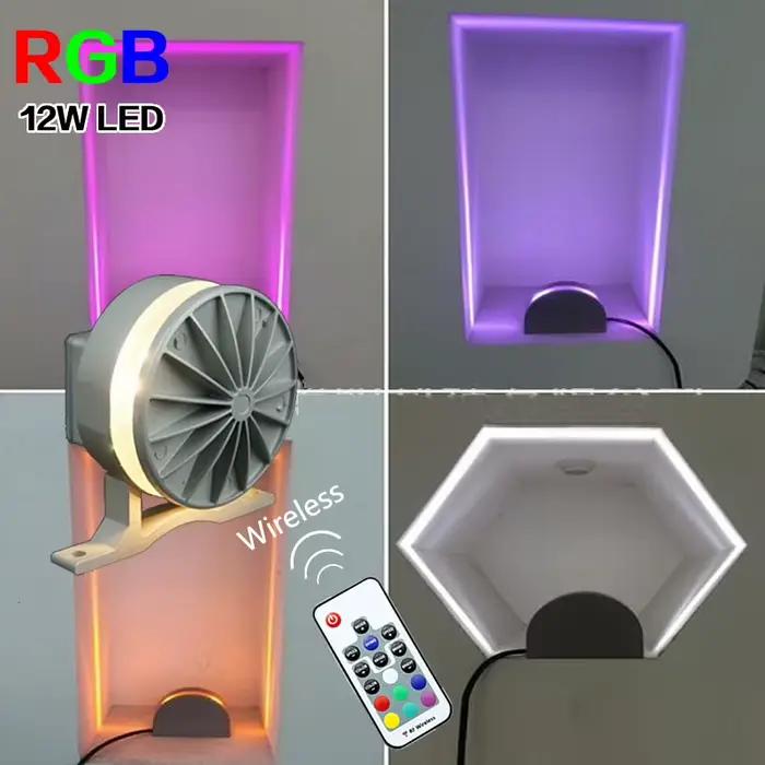 Applique murale LED RGB pour rebord de fenêtre, pour cadre de fenêtre, KTV, Villa, porte, hôtel, Bar, couloir, sans fil, Bluetooth, 360 degrés